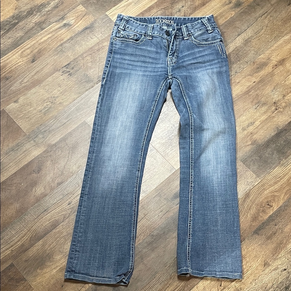 Classic Blue Wide Leg Jeans